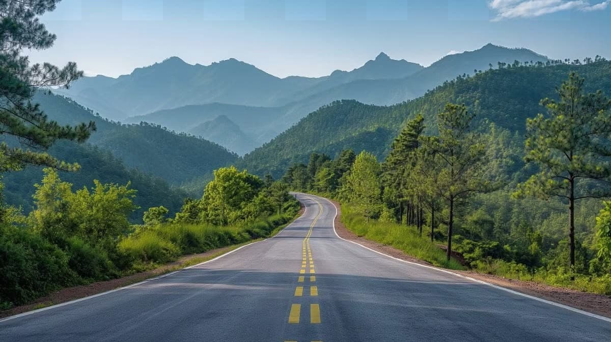 Nepal mountain road